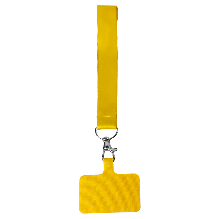 Cellphone Petersham Wrist Lanyard - Yellow