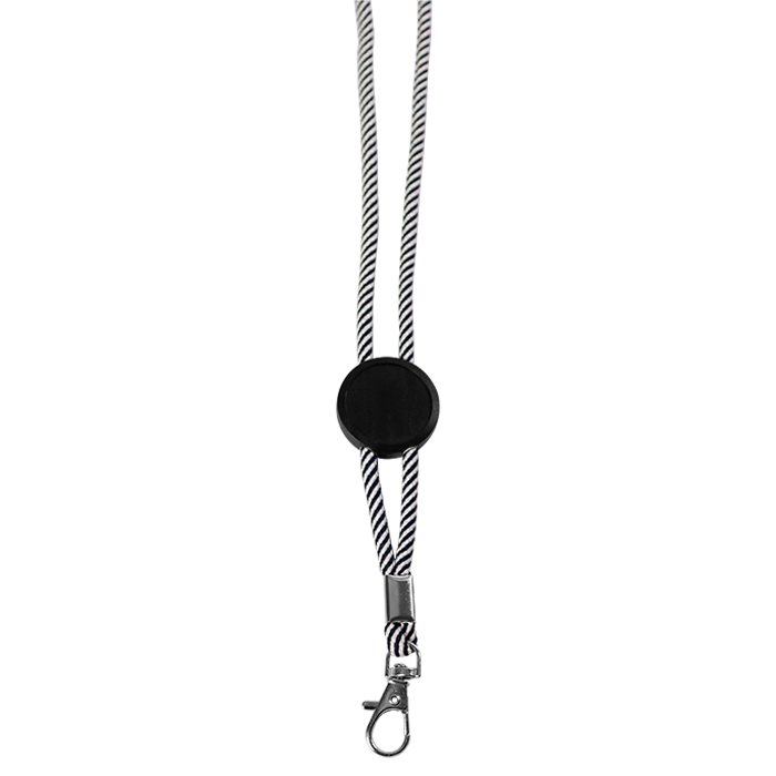Circle Rope Neck Lanyard - Black