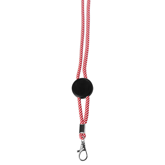 Circle Rope Neck Lanyard - Red