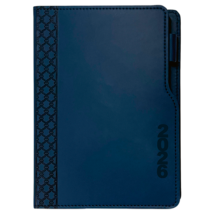 2026 Executive Cut Away A5 Diary - Navy