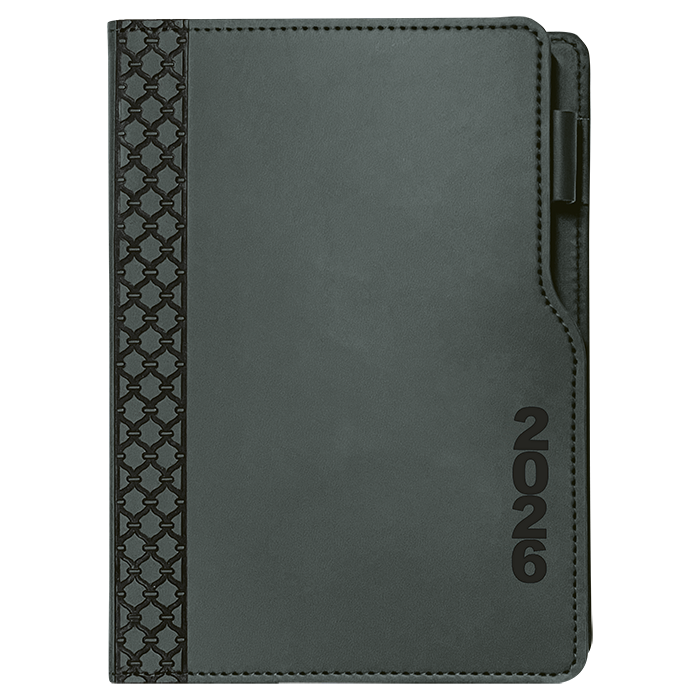 2026 Executive Cut Away A4 Diary - Grey