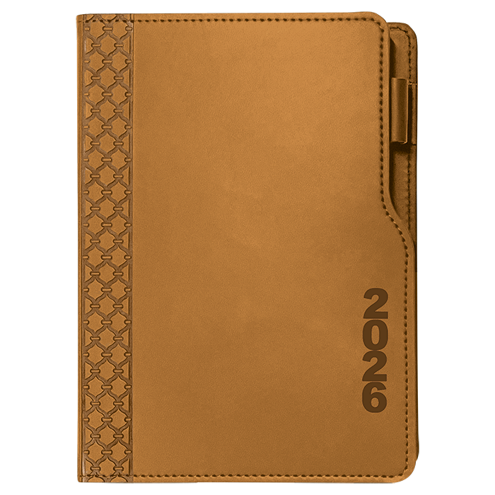 2026 Executive Cut Away A4 Diary - Khaki