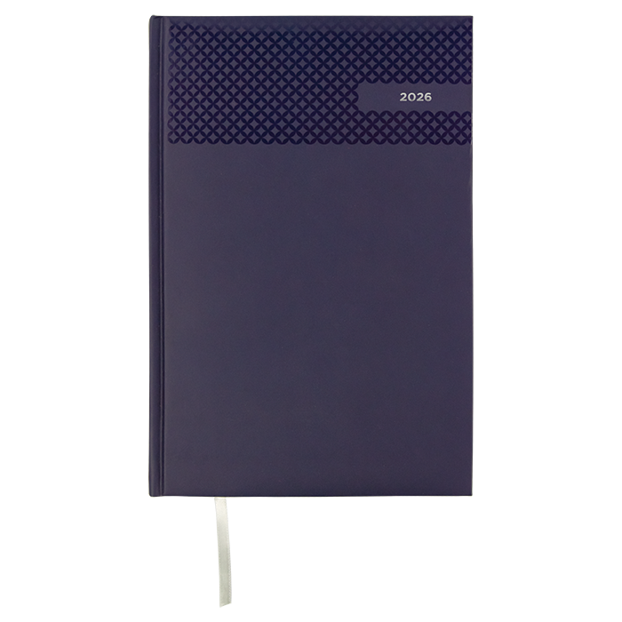 2026 Velvet Touch Diamond A4 Diary - Navy