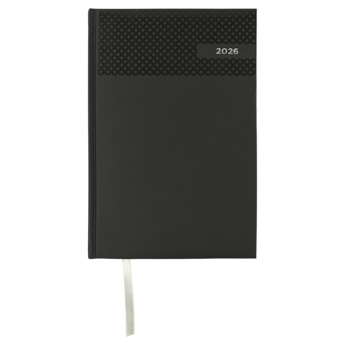 2026 Velvet Touch Diamond A5 Diary - Black