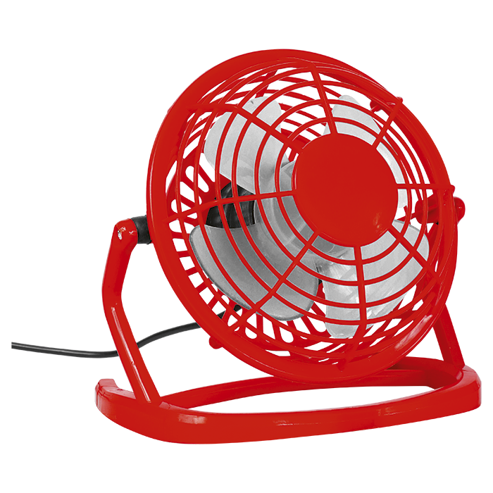Desk Fan - Red