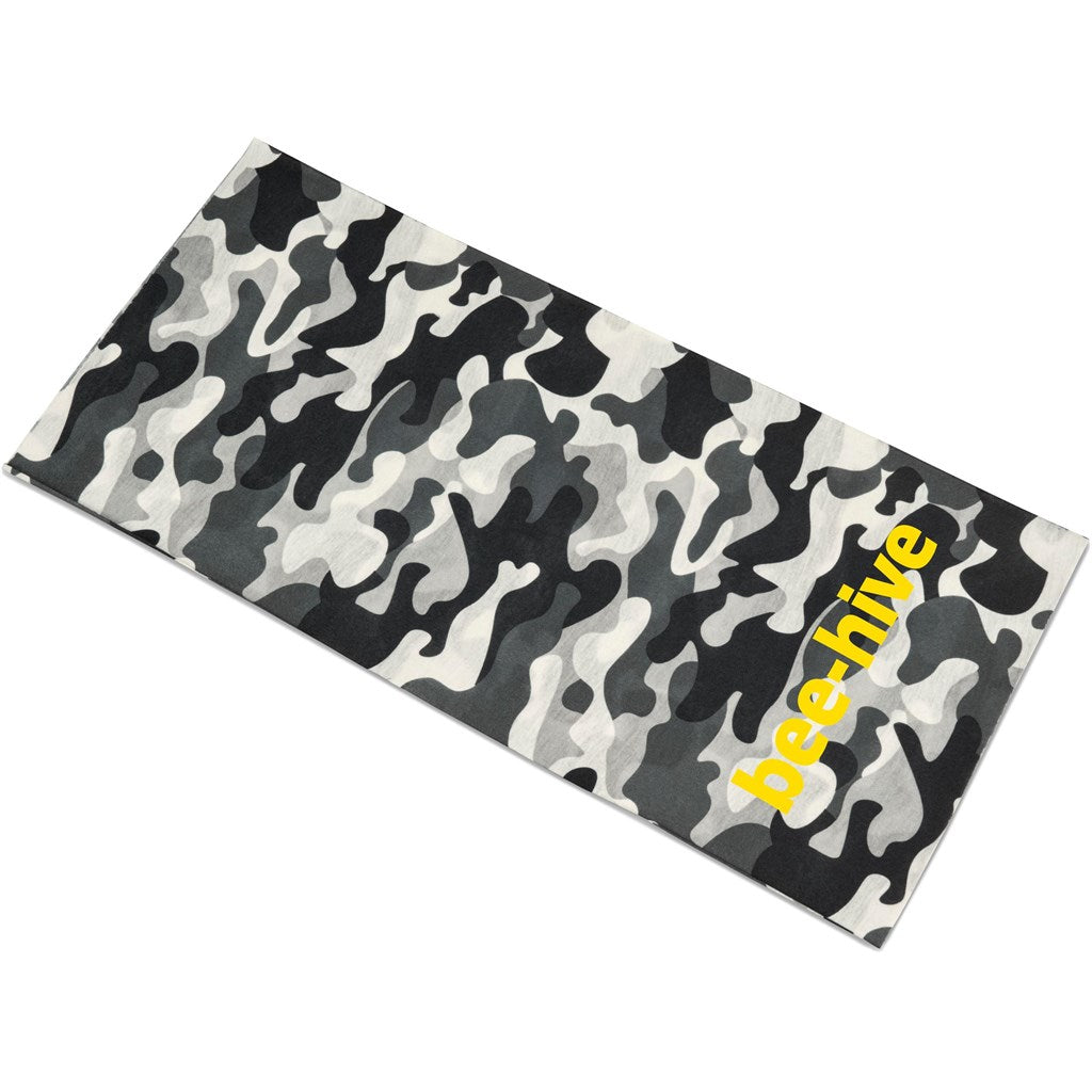 Kids Camo Flexi Tubular Bandana - GREY