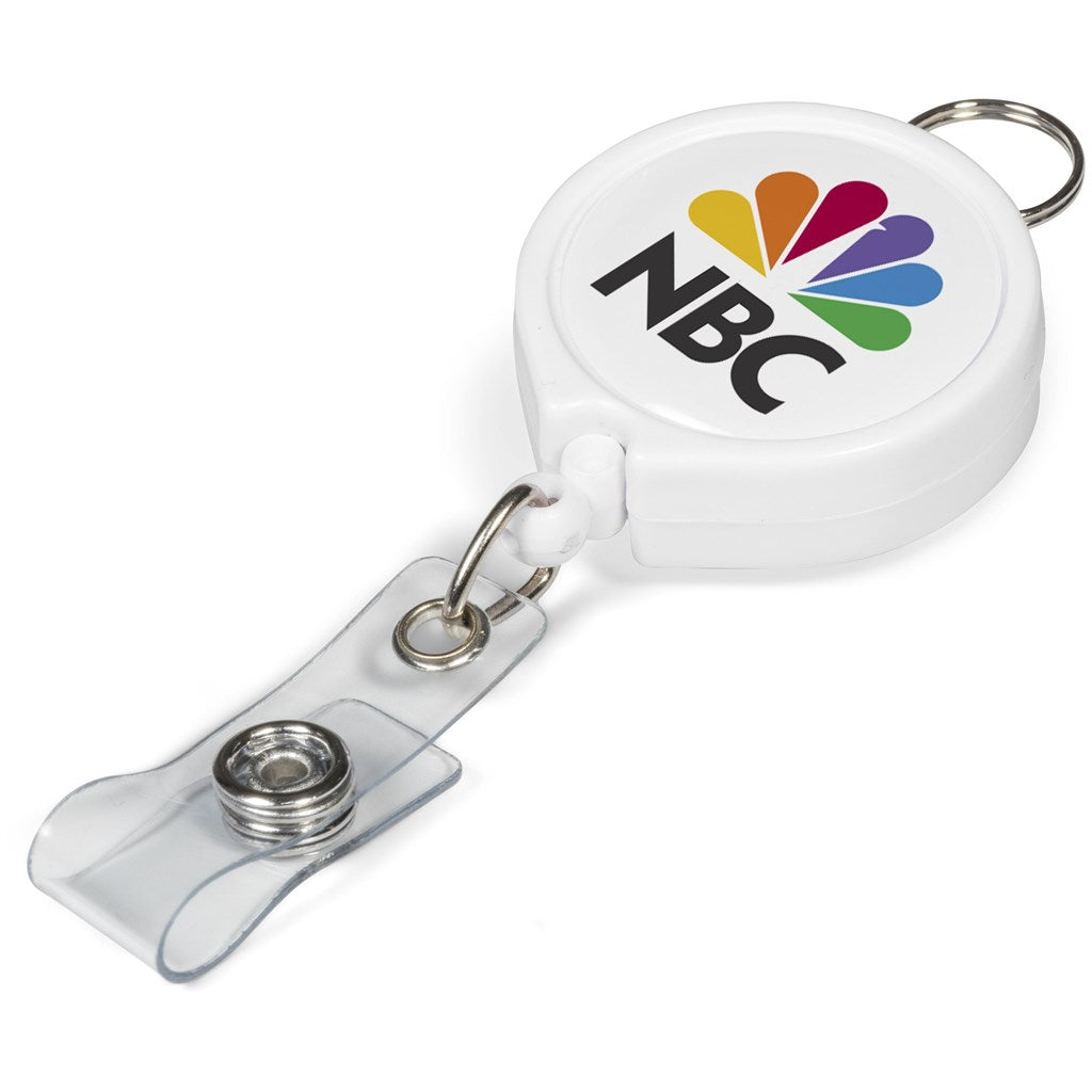 Altitude Klasp Retractable Badge Reel - SOLID WHITE