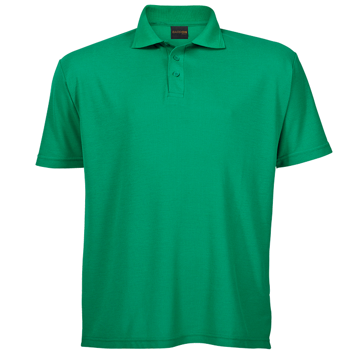 175g Barron Pique Knit Golfer Mens - Light Emerald