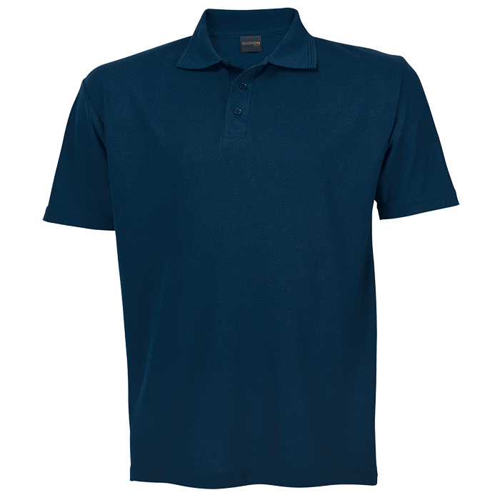175g Barron Pique Knit Golfer Mens - Dark Navy
