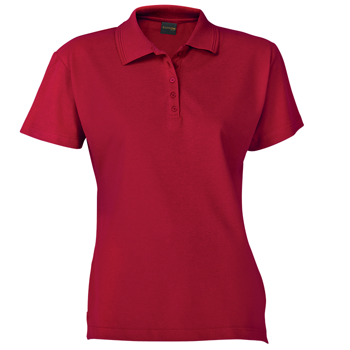 200g Pique Knit Golfer Ladies - Red