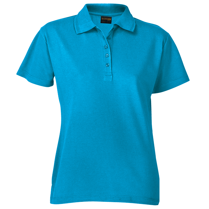 200g Pique Knit Golfer Ladies - Surf Blue