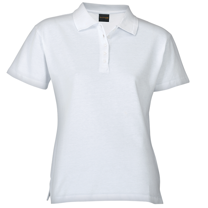 200g Pique Knit Golfer Ladies - White