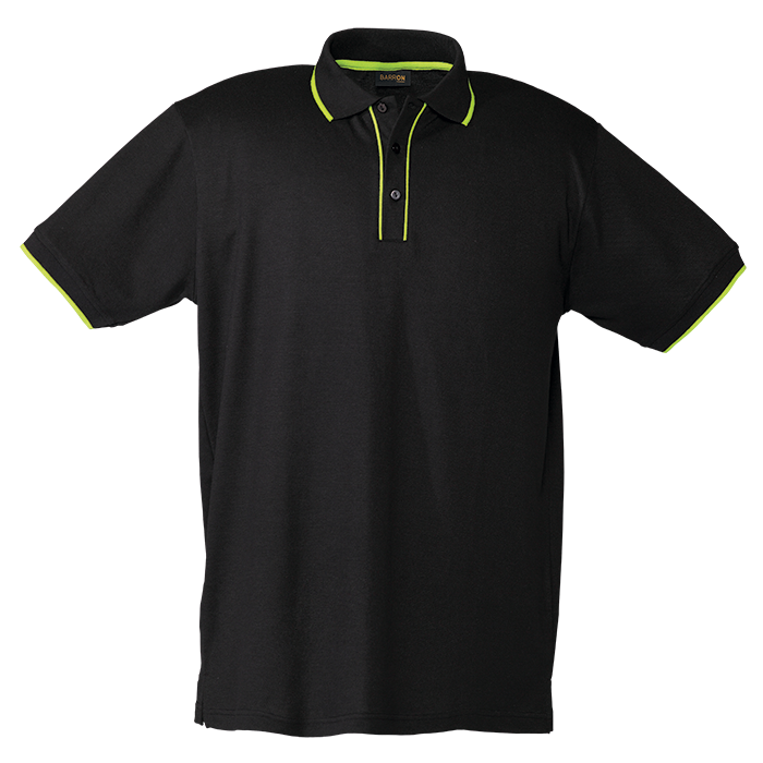 Piping Golfer Mens - Black/Lime