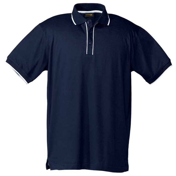 Piping Golfer Mens - Navy/White