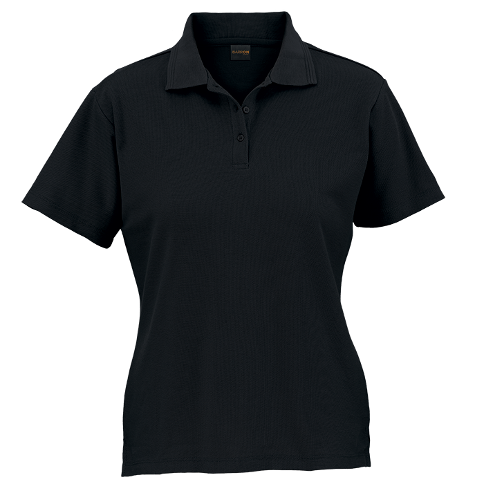 175g Barron Pique Knit Golfer Ladies - Black