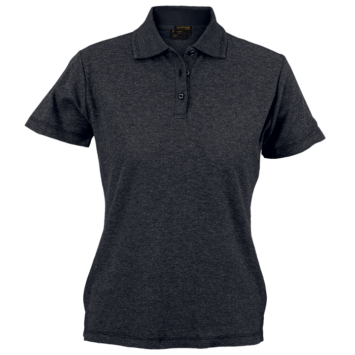 175g Barron Pique Knit Golfer Ladies - Charcoal Heather