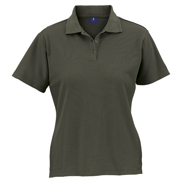 175g Barron Pique Knit Golfer Ladies - Military Green