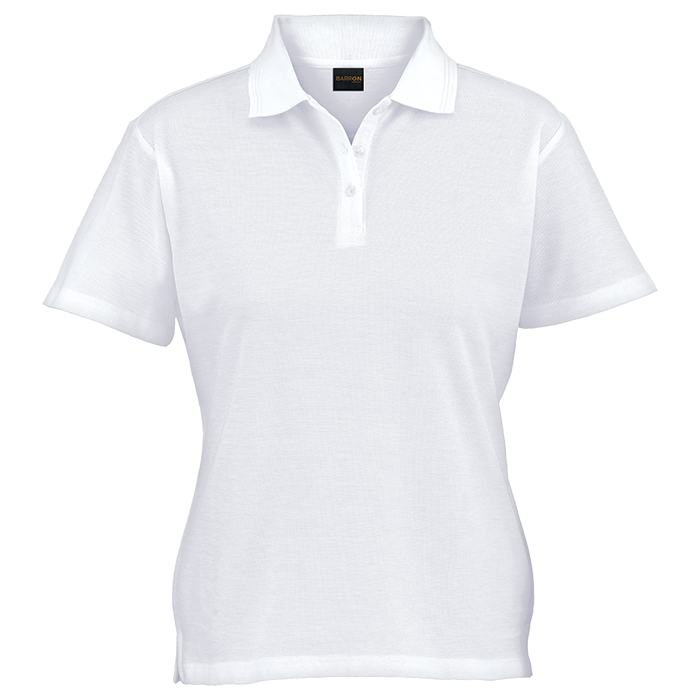 175g Barron Pique Knit Golfer Ladies - White
