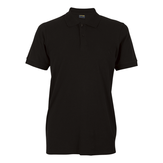 Stretch Pique Knit Golfer Mens - Black