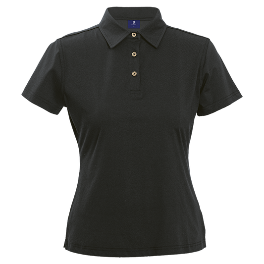 Executive Mercerised Golfer Ladies - Black