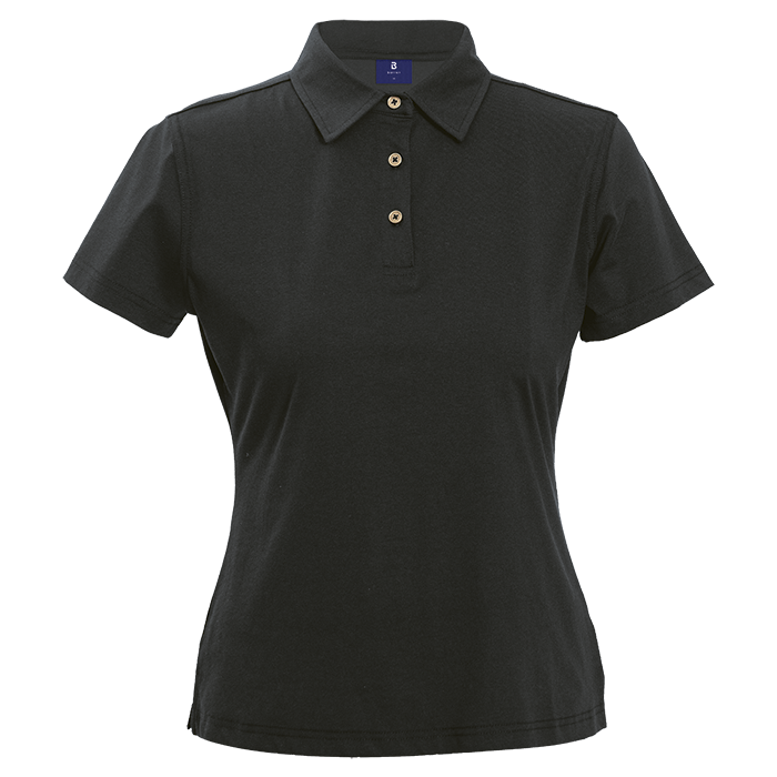 Executive Mercerised Golfer Ladies - Black