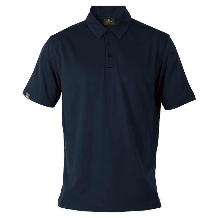 Heritage Ventilated Quick Dry Golfer Mens - Navy