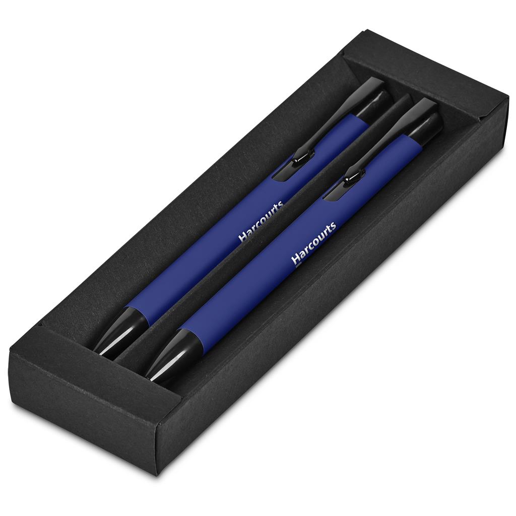 Altitude Zeta Ball Pen & Pencil Set - BLUE