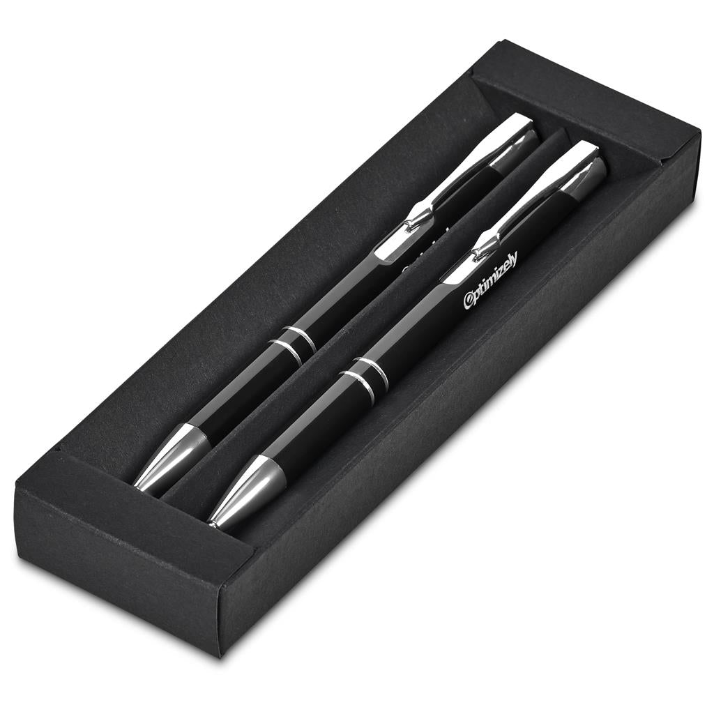 Altitude Panama Ball Pen & Pencil Set - BLACK