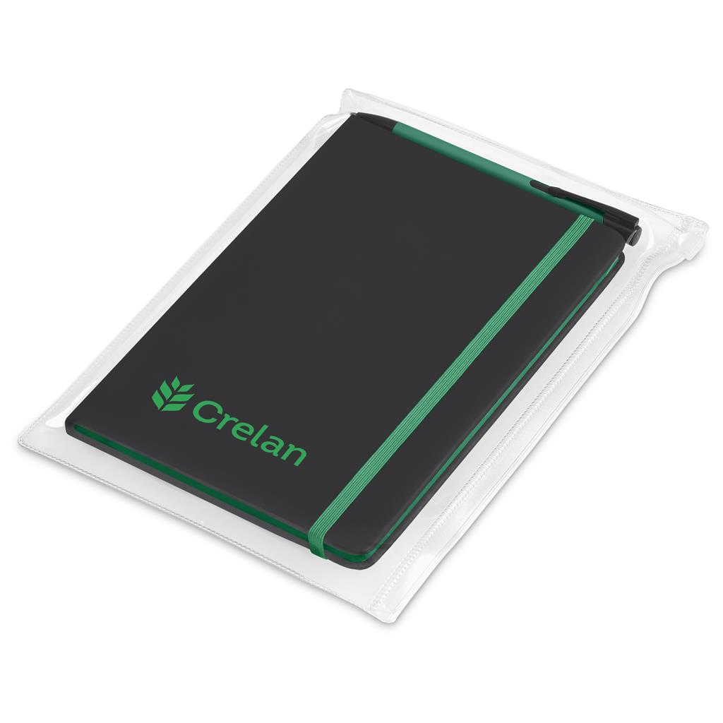Altitude Harrison Notebook & Pen Set - GREEN