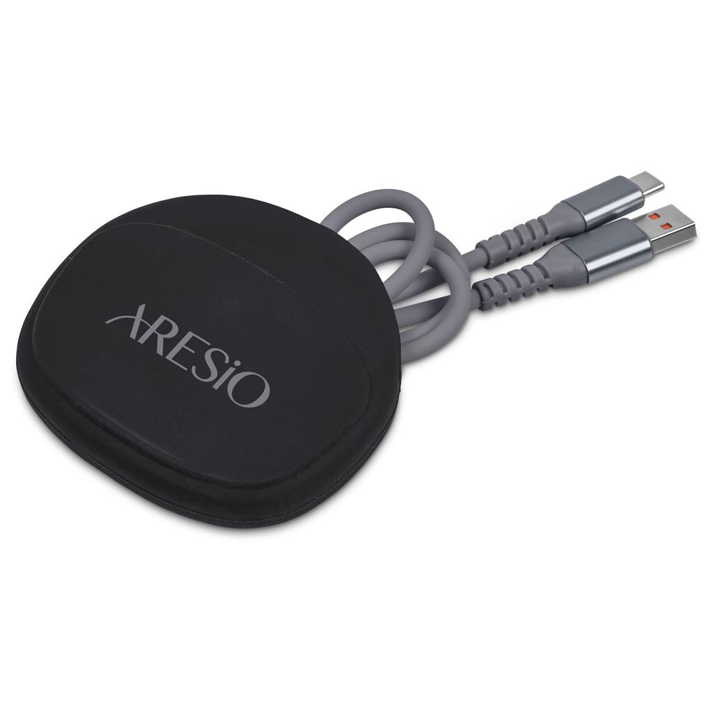 Altitude Stodle Fast Charge USB-A to Type-C Charging Cable in Pouch - GREY