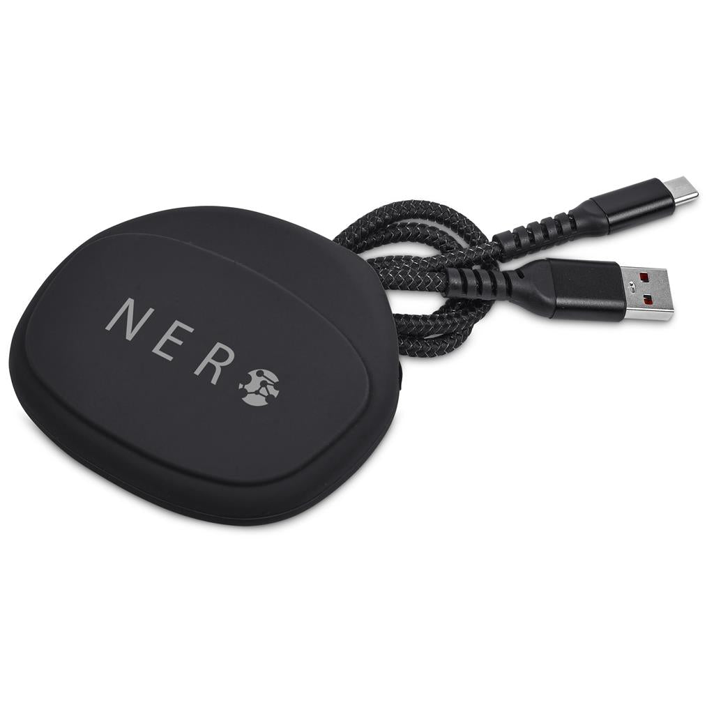 Altitude Fabbit Fast Charge USB-A to Type-C Charging Cable Cable in Pouch - BLACK