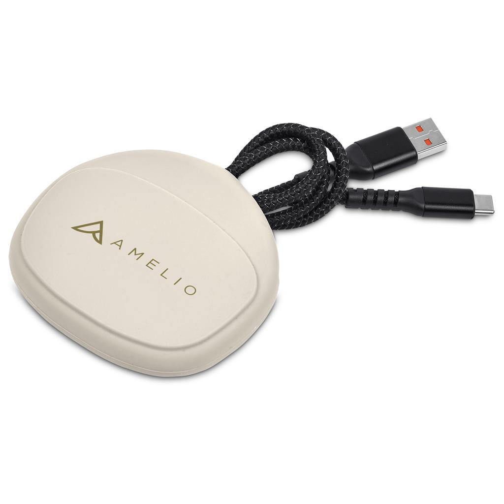 Altitude Fabbit Fast Charge USB-A to Type-C Charging Cable Cable in Pouch - CREAM
