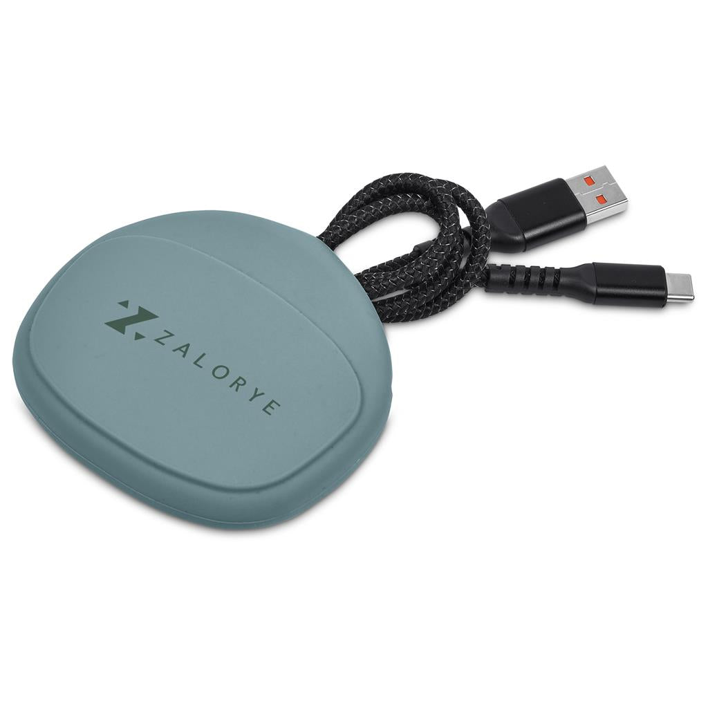 Altitude Fabbit Fast Charge USB-A to Type-C Charging Cable Cable in Pouch - DUSTY TEAL