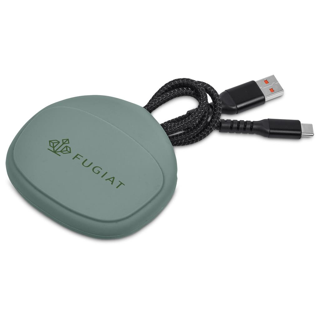 Altitude Fabbit Fast Charge USB-A to Type-C Charging Cable Cable in Pouch - MOSS GREEN