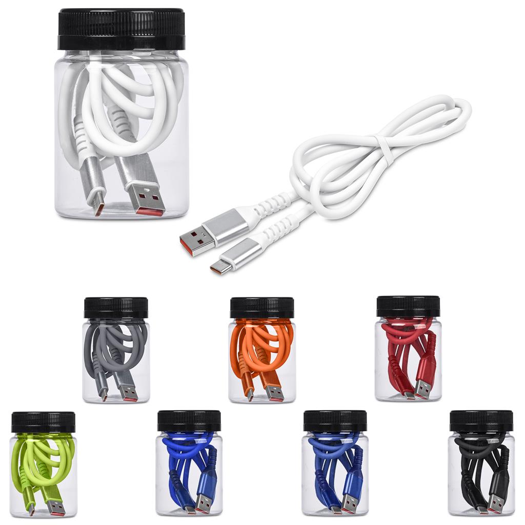 Altitude Capsit Fast Charge A2C Cable in Jar