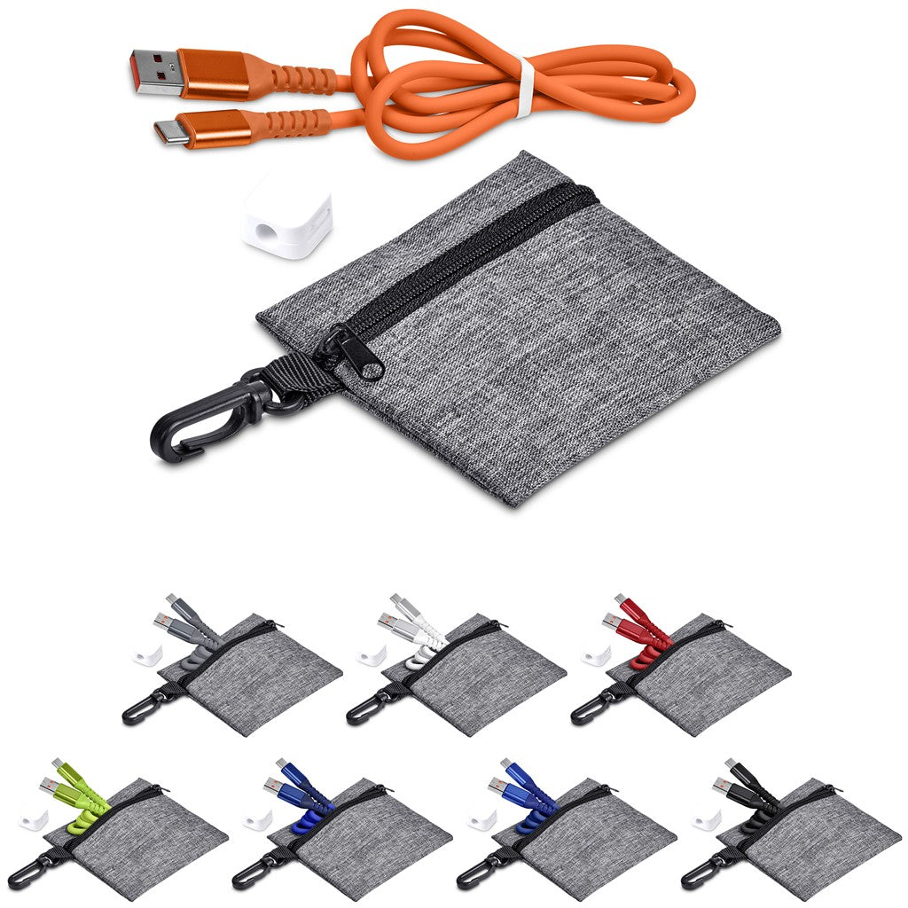 Altitude Tale Charging Cable & Clip in Clip Pouch