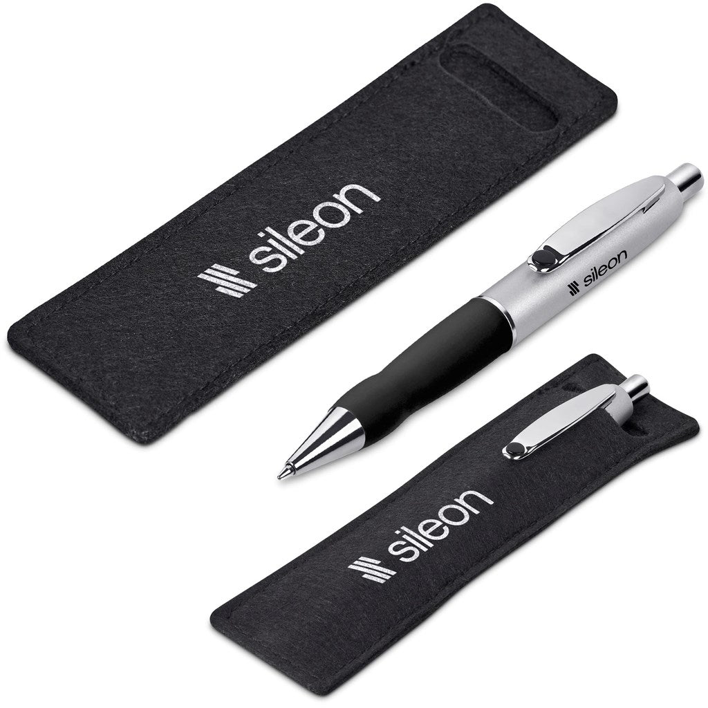 Altitude Turbo Tide Ball Pen in Felt Pouch - BLACK