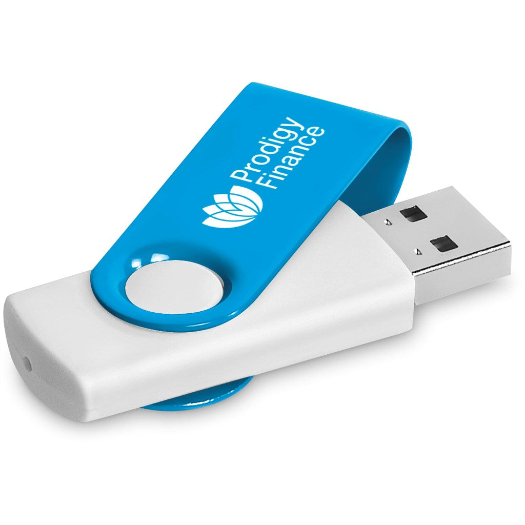Altitude Axis Gyro White Flash Drive - 8GB - CYAN