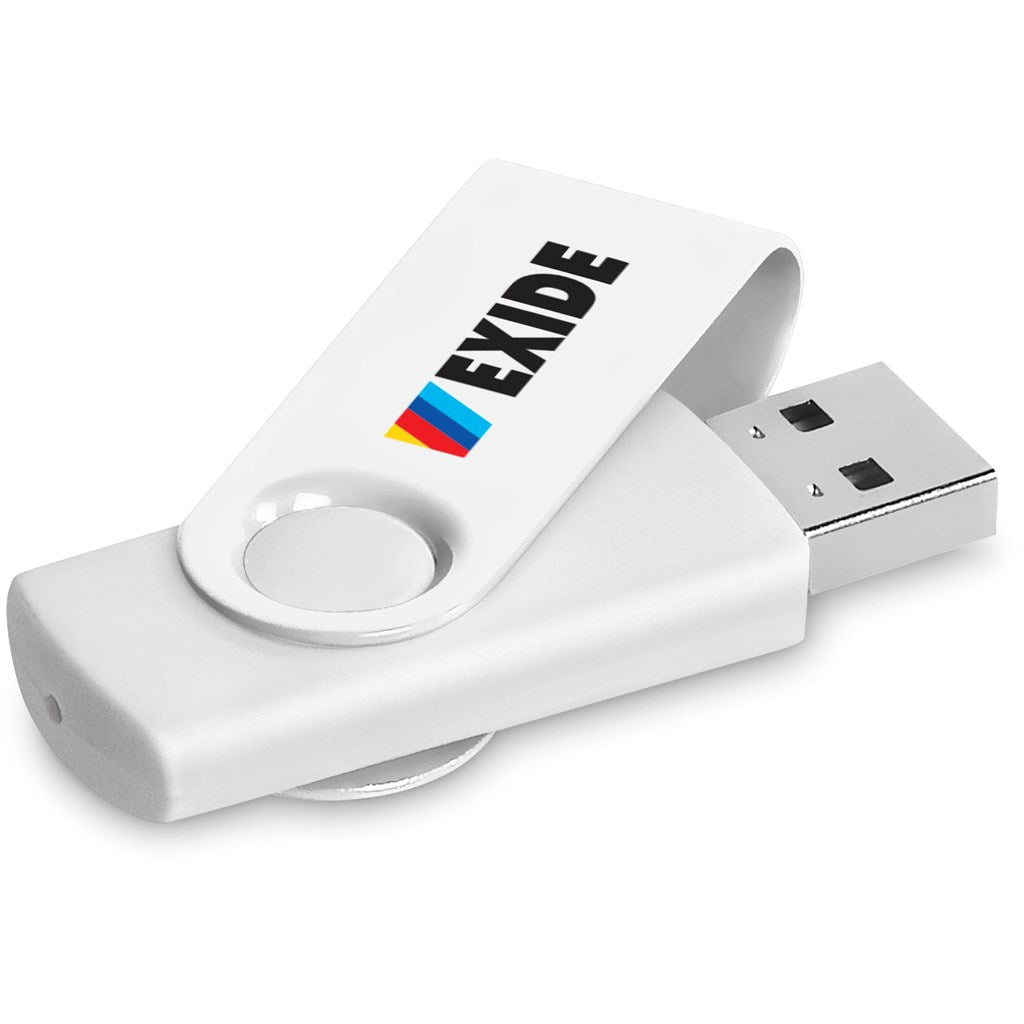 Altitude Axis Gyro White Flash Drive - 8GB - SOLID WHITE