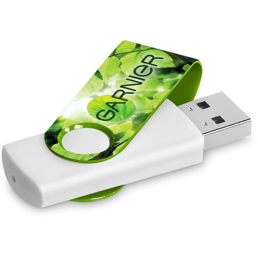 Altitude Axis Gyro White Flash Drive - 16GB - LIME
