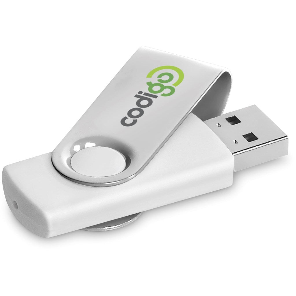 Altitude Axis Gyro White Flash Drive - 16GB - SILVER