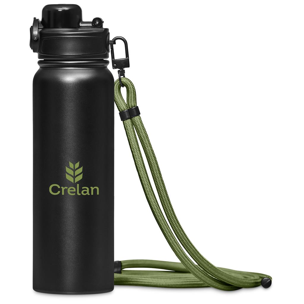 Altitude Borriello Stainless Steel Vacuum Water Bottle – 750ml - MILITARY GREEN
