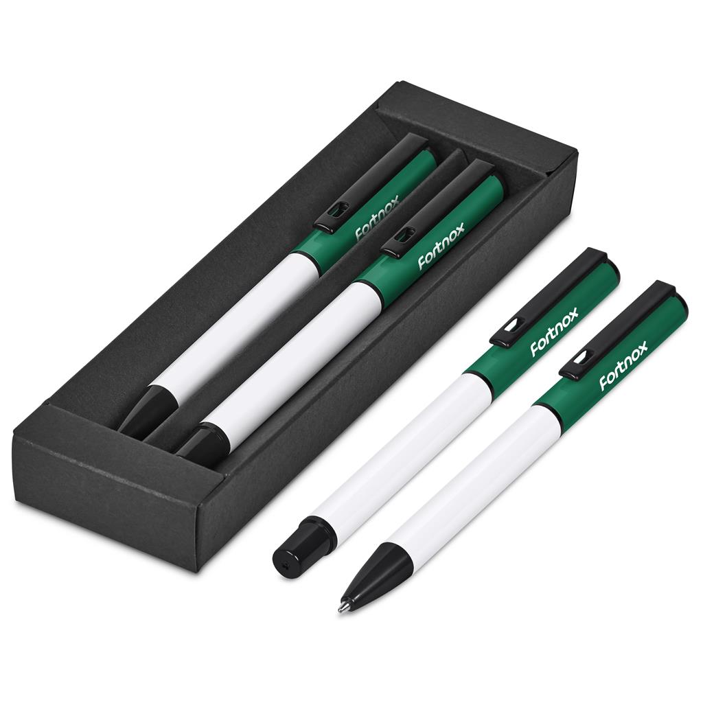 Altitude Stanza Ball Pen & Rollerball Set - GREEN