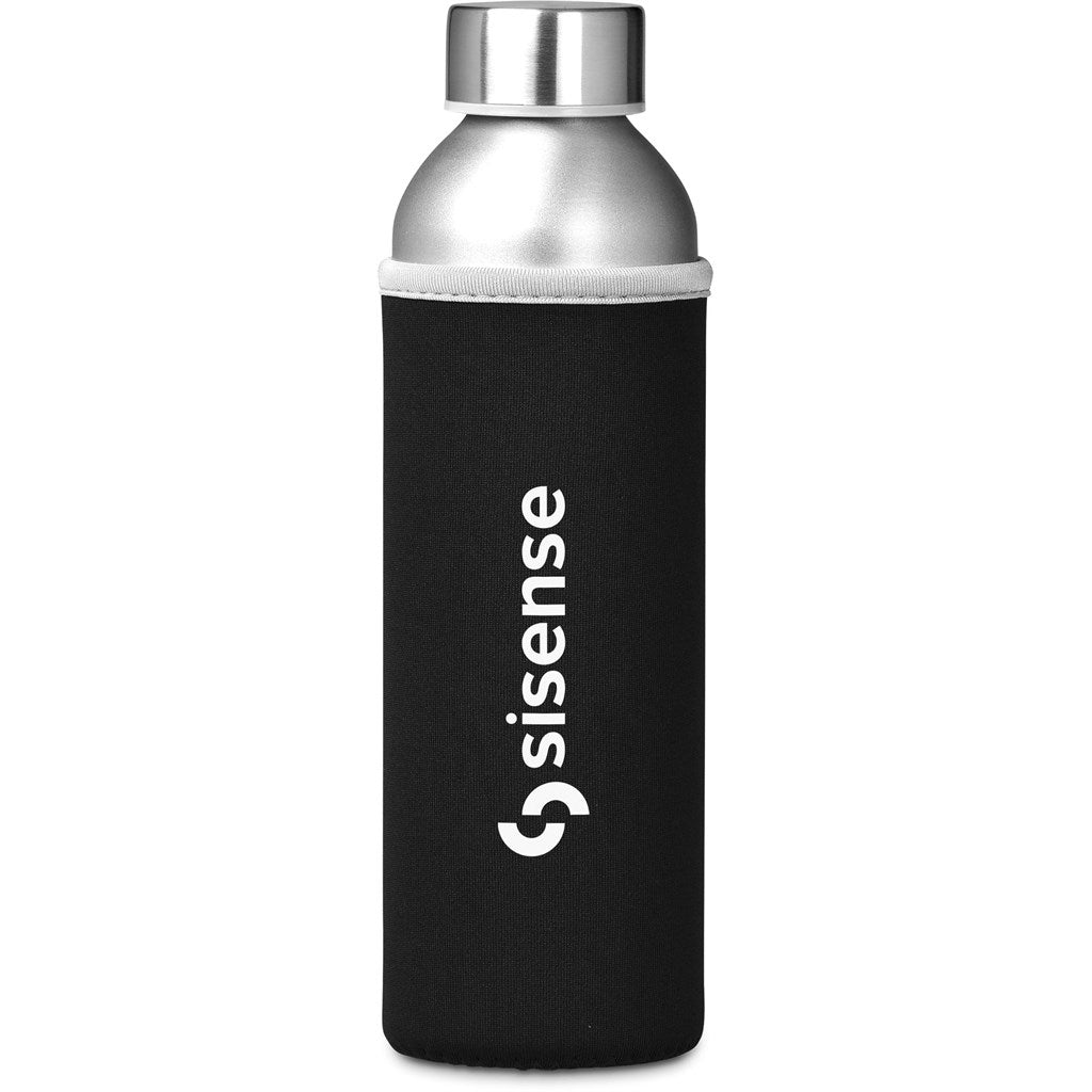 Kooshty Tosla Recycled Aluminium Water Bottle - 650ml - BLACK