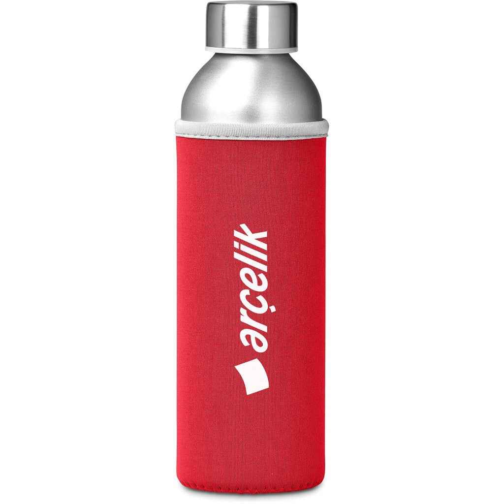 Kooshty Tosla Recycled Aluminium Water Bottle - 650ml - RED