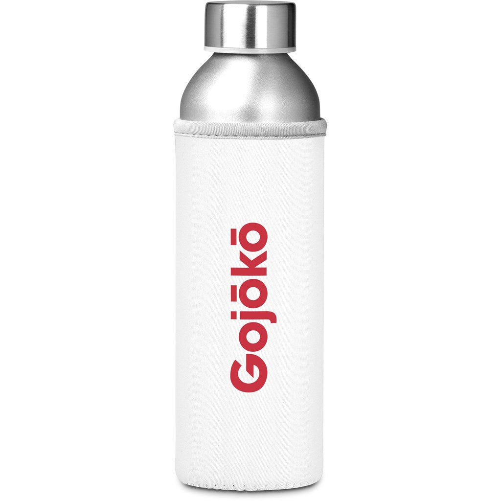 Kooshty Tosla Recycled Aluminium Water Bottle - 650ml - SOLID WHITE