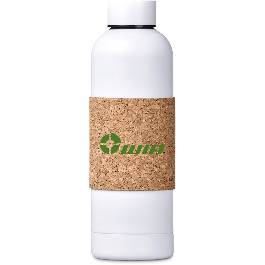 Kooshty Bermuda Kork Recycled Stainless Steel Water Bottle - 800ml - SOLID WHITE