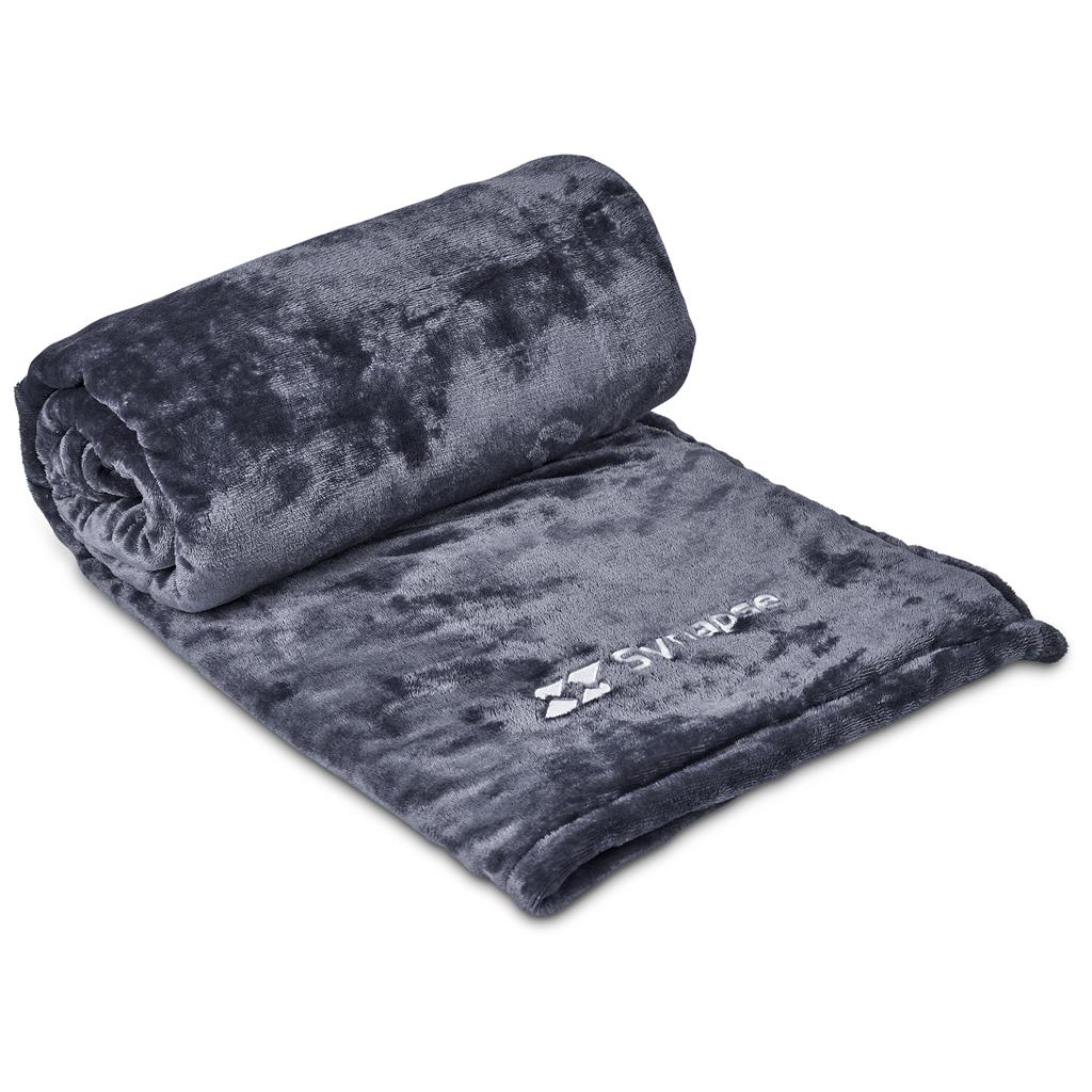 Serendipio Glacial Sherpa Fleece Blanket - DARK GREY