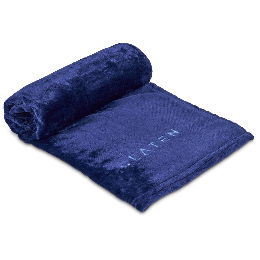 Serendipio Huron Fleece Blanket - NAVY