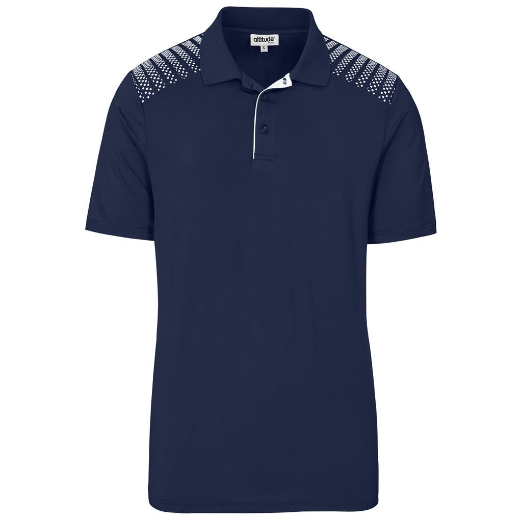Mens Aerogrid Golf Shirt - NAVY